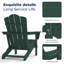 Chaise Adirondack en acier PEHD pliable-1833397269