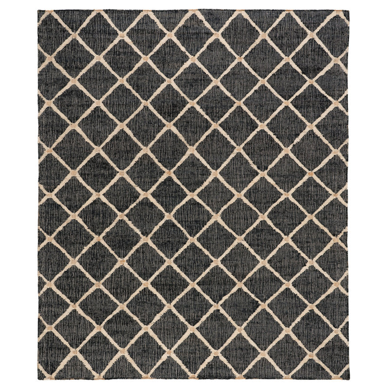 Tapis en jute tissé à la main Kali, Rectangle 4pi x 6 pi, Natural