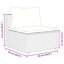  Ensemble de 8 chaises de patio brun et blanc crème-1187113070-1187113065