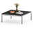 Brothir 39.4'' Wood Top Square Coffee Table with Stainless Steel Base 3 Min to Assemble-1763176880