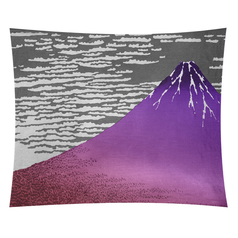 Hague Polyester Tapestry, 63.5" H x 54" W, Gray/Red/Purple