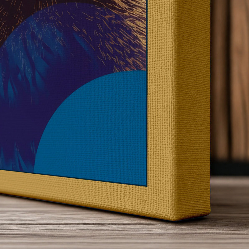 Badger Bold Modern - Wrapped Canvas, 36x24 - 91.4 x 61.0 cm, Ochre Border