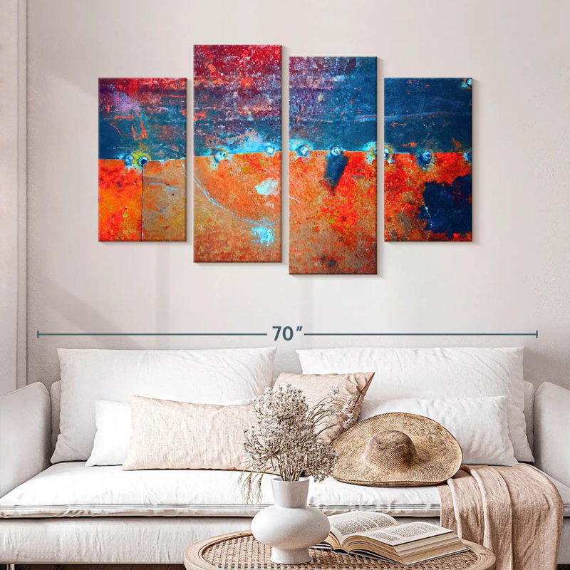 Avery Rust Abstract, 32'' H x 52'' W