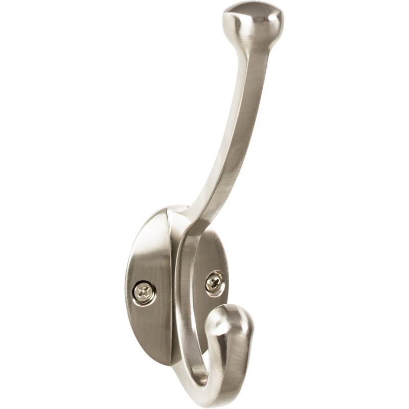 Ryland Bergen Wall Hooks, Brushed Satin Nickel