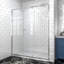 Privdr Ajustement de la largeur de la porte de douche pivotante avec cadre pivotant de 56 à 60 po x H 71 po sans découpe en verre trempé transparent de 1/4 po-104850281