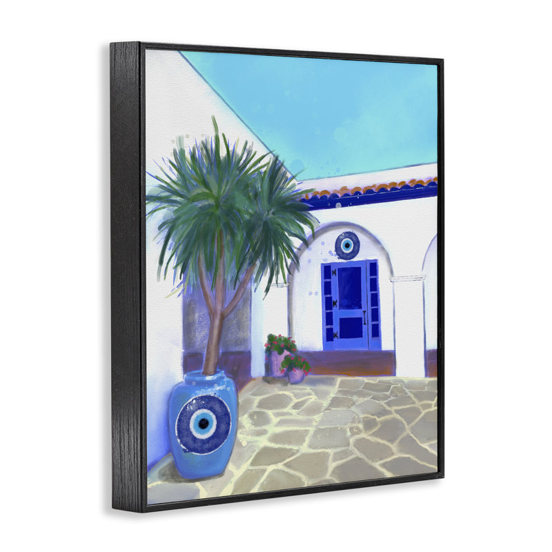 «Tranquil Tropical Villa», estampe numérique, conception par Matthew Piotrowicz, H 20 po x l 16 po