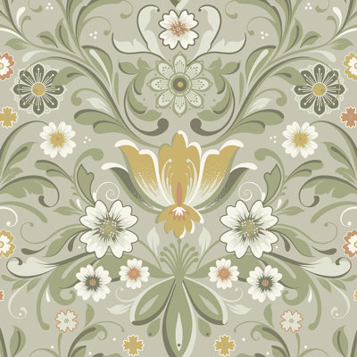 Toddy Floral Wallpaper
