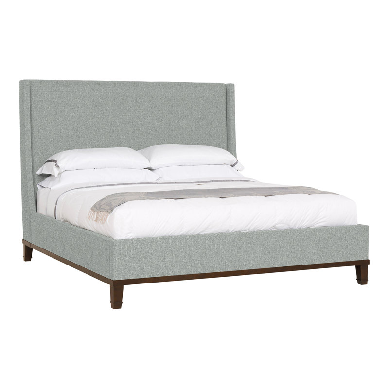 Michael Weiss Upholstered Wingback Bed, Ozark Marina, Havana