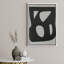 Abstrait géométrique sur toile encadrée - blocs de couleur noire, impression d'art moderne minimaliste pour le salon, la chambre à coucher ou le bureau-118150680-120232016-118150681