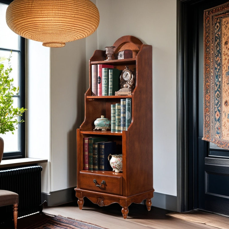 Bibliothèque en bois massif