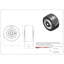 Caoutchouc sur roue en aluminium