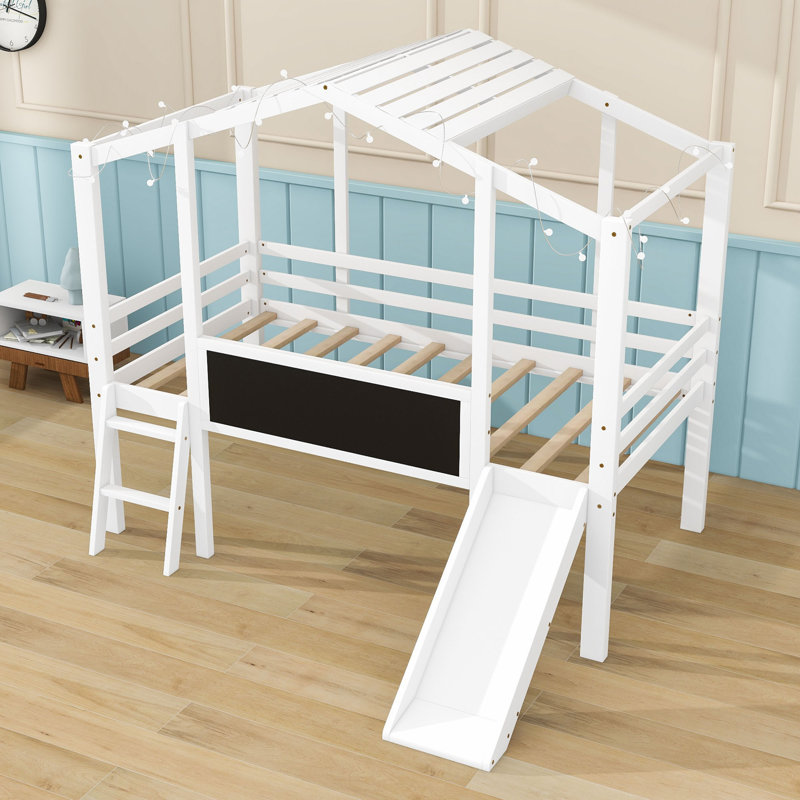 Lit mezzanine simple Emraan par Harper Orchard, Blanc