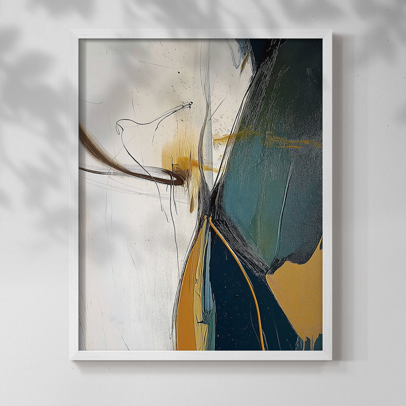 "ABSTRACT Series DCxxiv" par J Paul, Blanc / Blanc, H 15 po x l 12 po