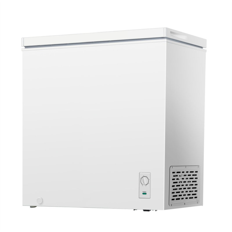 7.0 Cu.ft Deep Freezer, Chest Freezer with 7 Temp Settings, Energy Saving, Quiet, Balanced Hinge, White