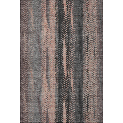 Premium Machine Washable Prisco Terracotta Rug