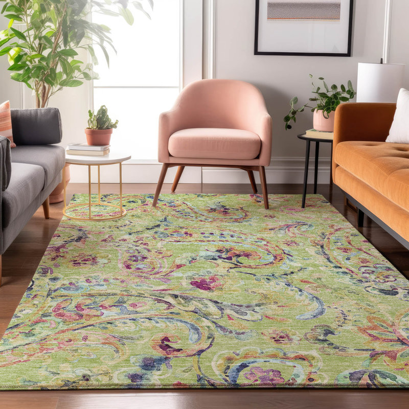 Tapis en aloès Prisco lavable à la machine de qualité supérieure, Rectangulaire 3 pi x 5 pi