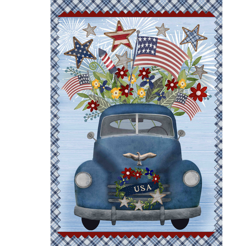 Celebrate America Pickup House Flag