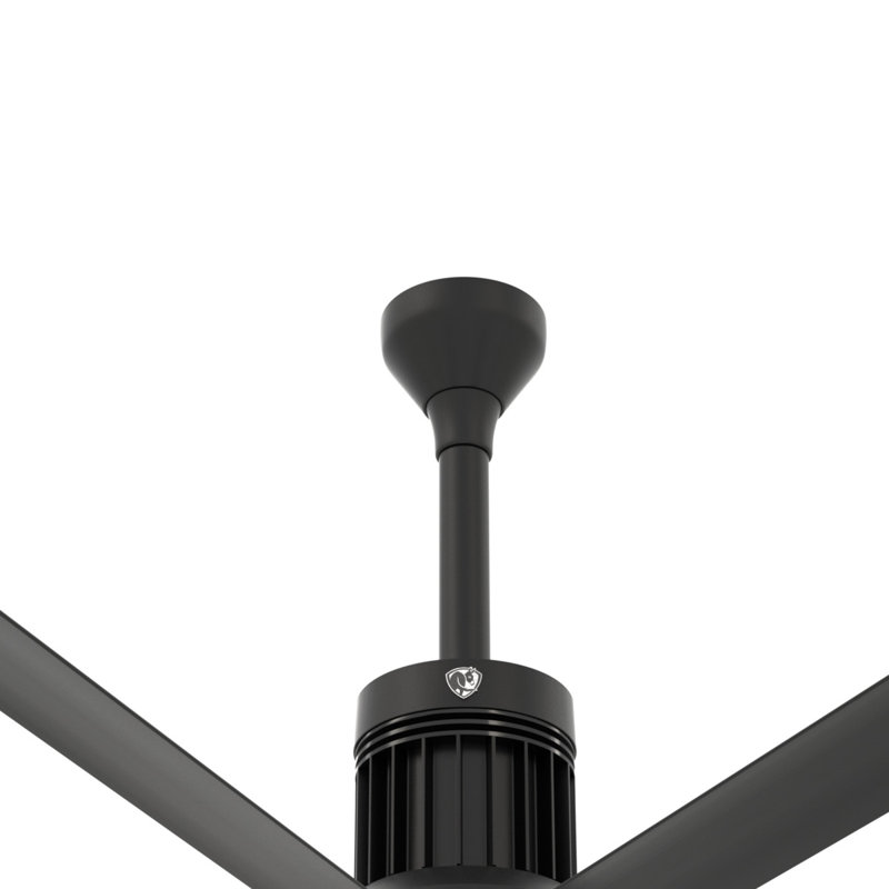 i6 Ceiling Fan Down Rods, Black, 6 inches