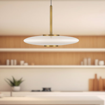 Luminaire suspendu en verre 17 po Harden