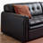 Retro Black Mid-Century High-End Sofa