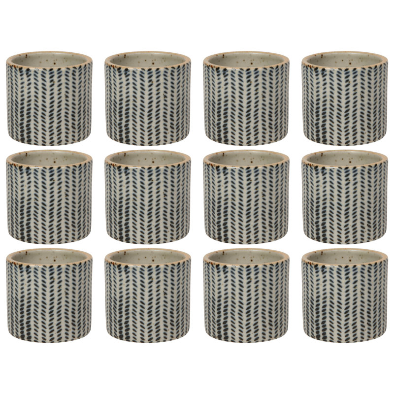 Ensemble de 12 rondelles de serviettes Houndstooth Element