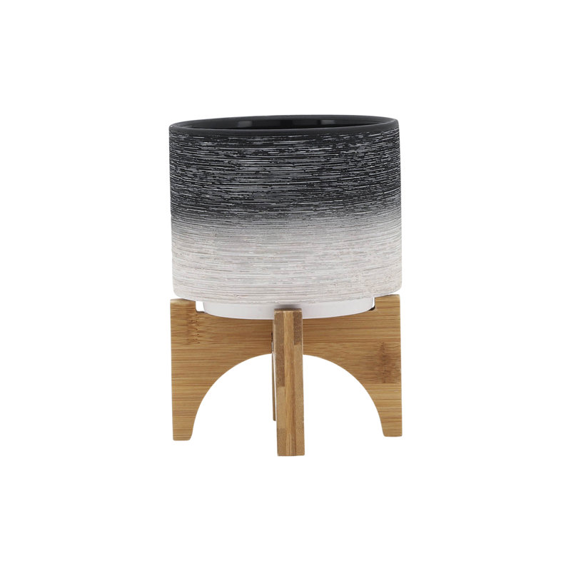 Ceramic 5" Planter On Stand