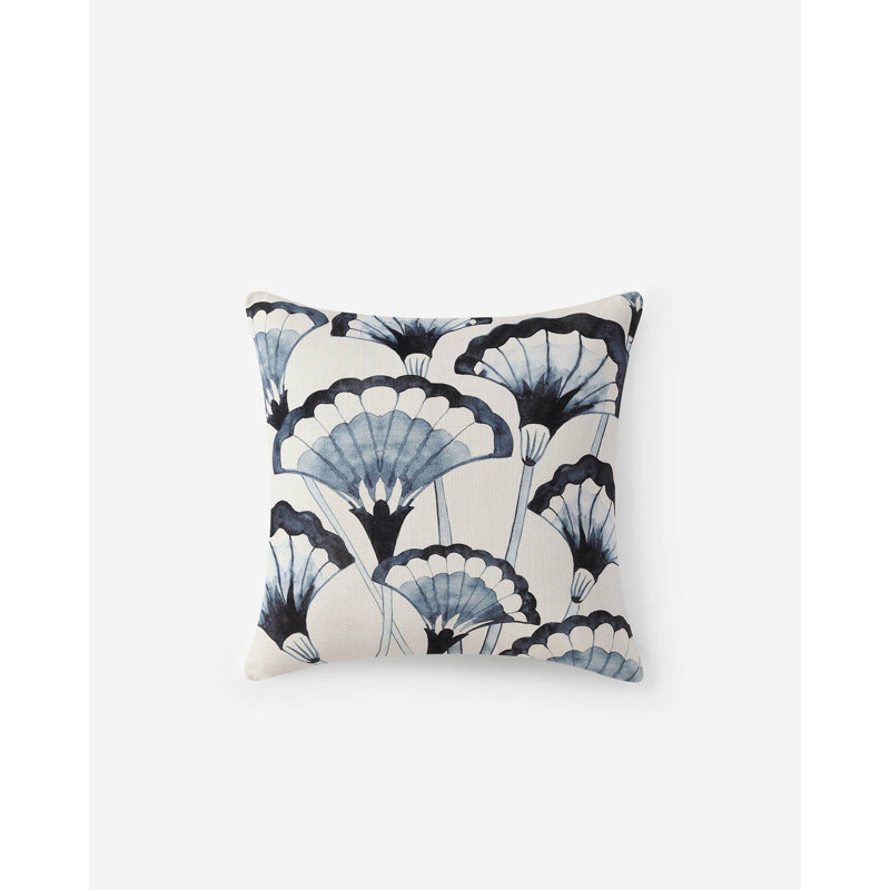 Coussin Pampas, Baryton Bleu Abstrait