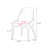 White Solid Back Iron Chair(Set of 2)