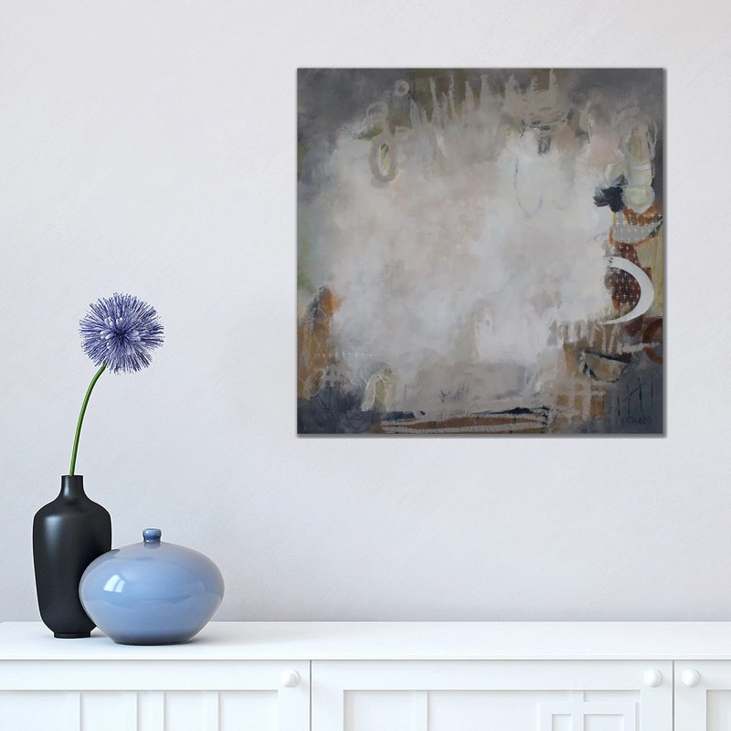 My Dreams 1 by Kimberly Allen - Print on Canvas, 45.72cm H x 45.72cm W x 3.81cm D, Classic Brown Wood Framed