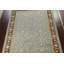 Tapis bleu noué à la main de conception unique 8 pi 11 po x 12 pi 1 po