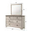 Commode 6 tiroirs style vieilli 1 pièce Cottage