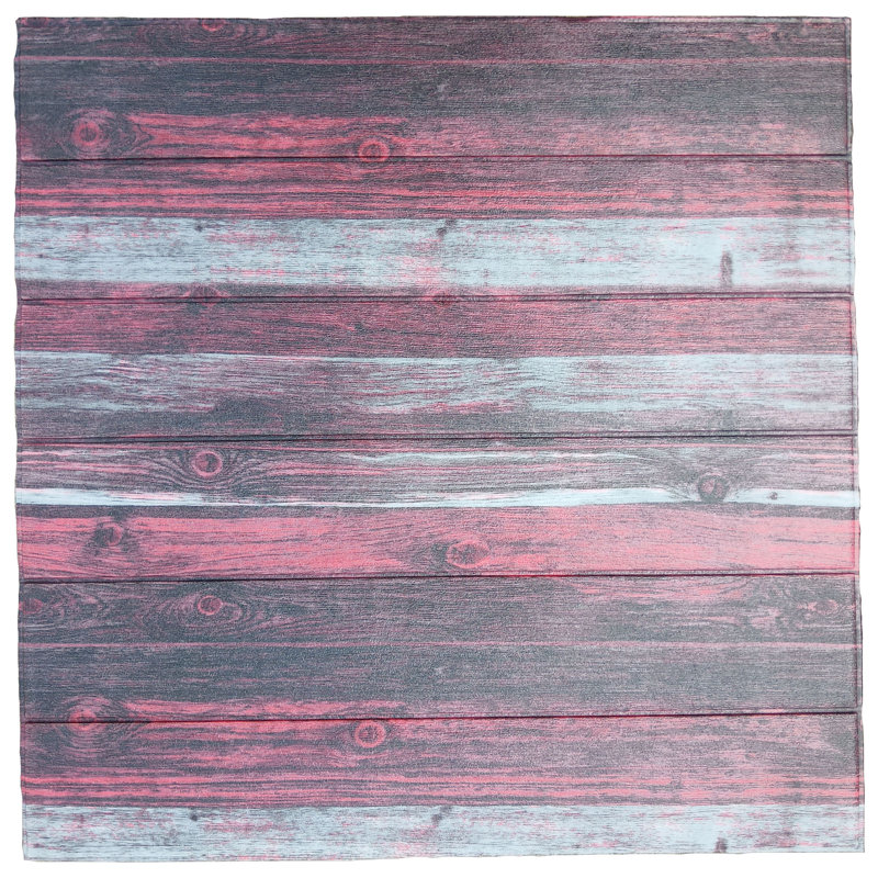 Panneau mural 3D 28 po x 28 po (paquet de 10), Gris anthracite / rouge / blanc cassé