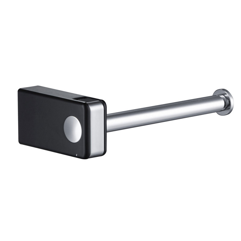 Artis Wall Mounted Toilet Paper Holder, Chrome/Black