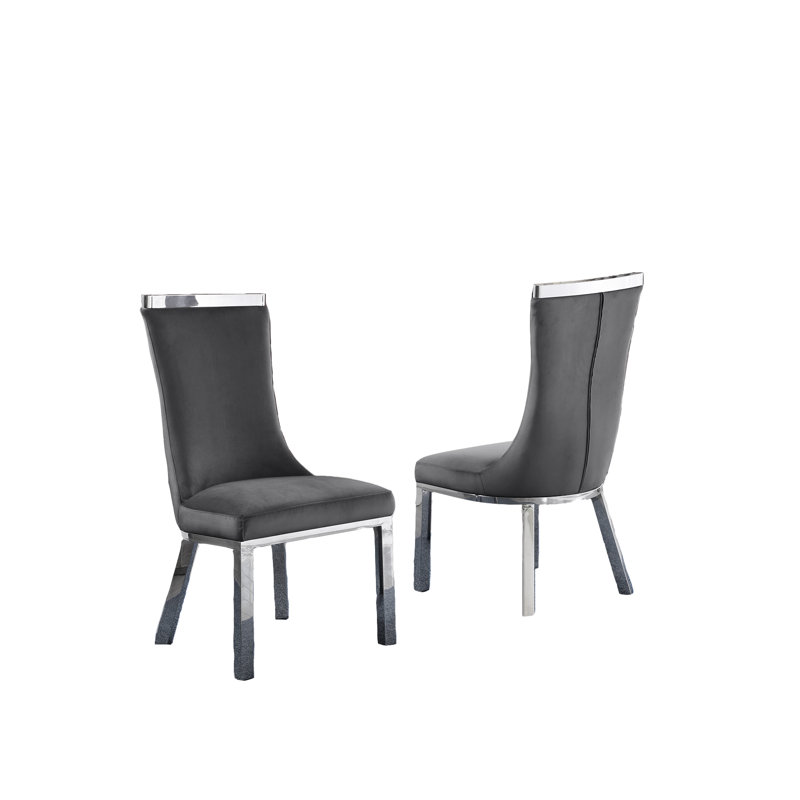 Ensemble repas pour 4 personnes Chaiden, Gris foncé