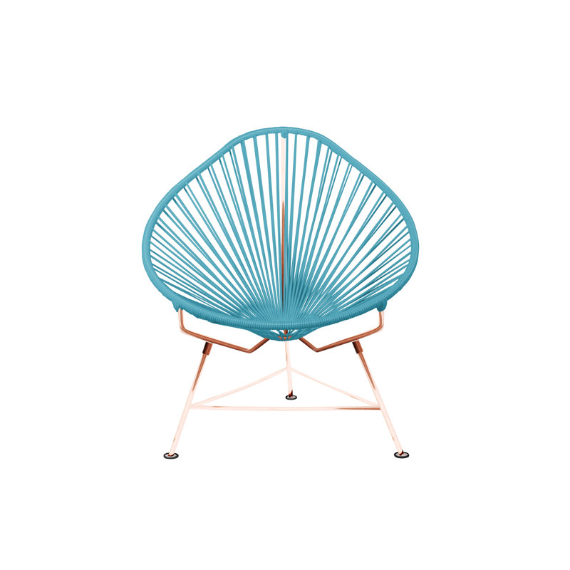 Junior Acapulco Indoor/Outdoor Handmade Chair, Blue/Copper
