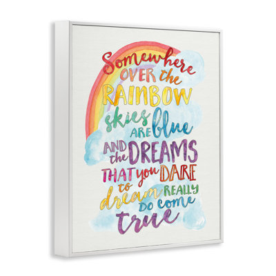 Art sur toile avec quelque chose sur un arc-en-ciel Cambra