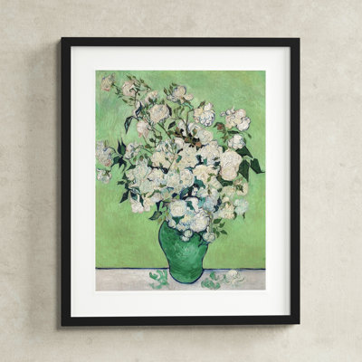 Roses, 1890 (Green Vase) Painting