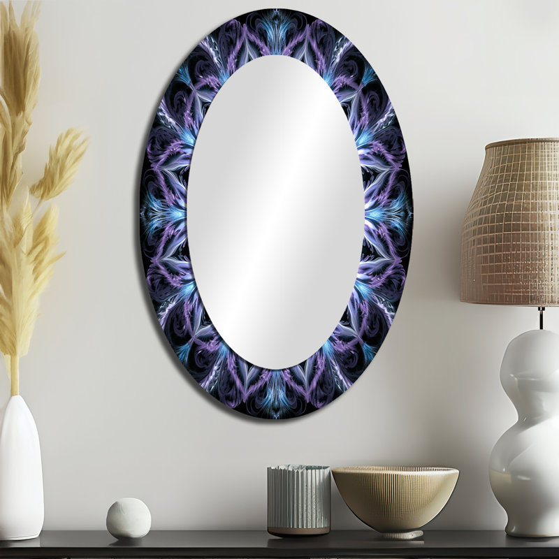 Malchow - Miroir abstrait en métal, 36 po x 24 po