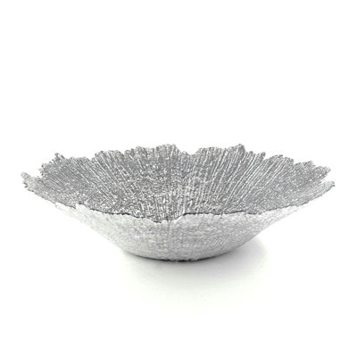 1960s Mid-Century Modern, Art Glass Pedestal Centerpiece Bowl, Leaf Or Fish Shape In Pink, Green, Clear