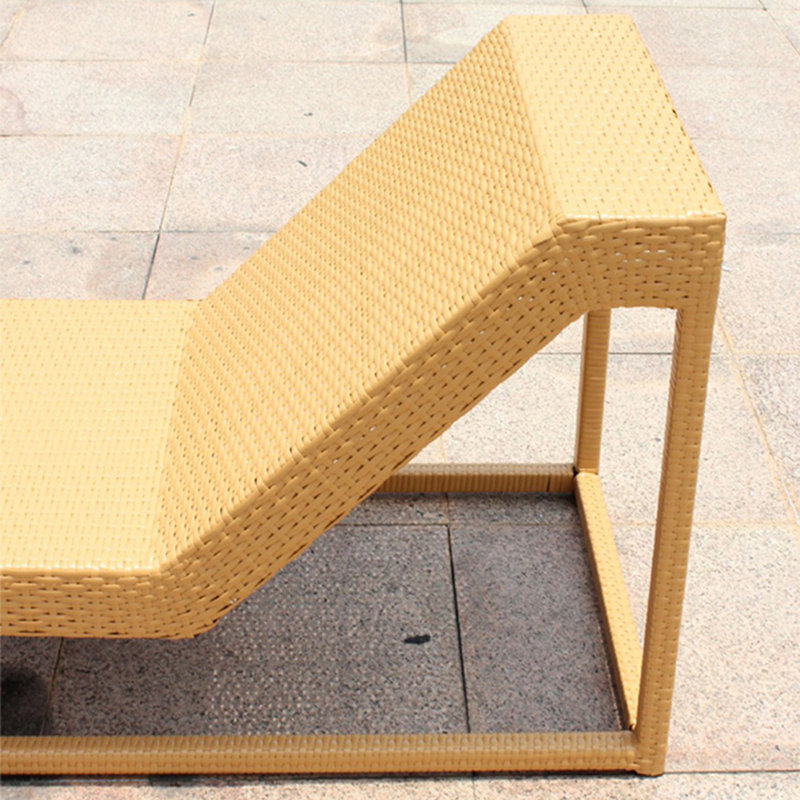 Outdoor Wicker Chaise Lounge