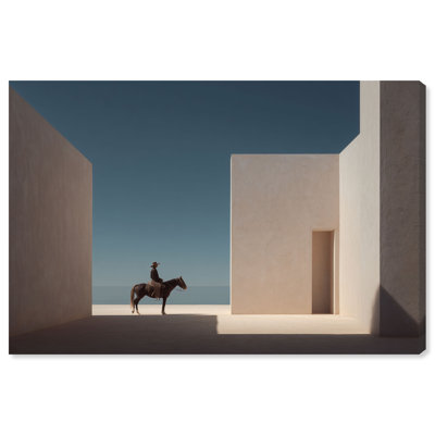 Lone Equestrian I Print by Oliver Gal