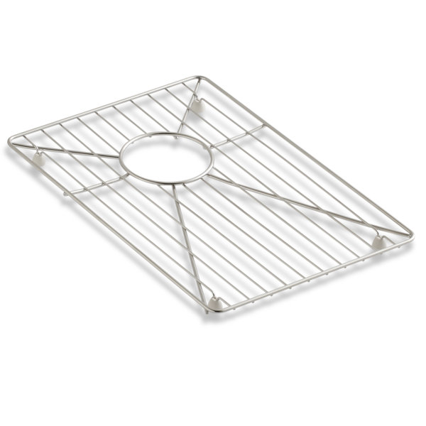 KOHLER Vault 19-3/16 in. x 16-11/16 in. Bottom Basin Rack in Stainless Steel