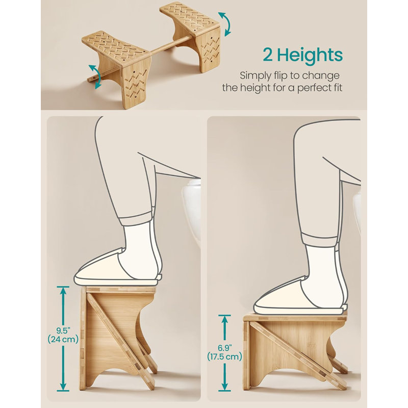 Tabouret de toilette en bambou