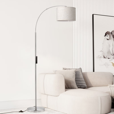Merick 75" Arched Floor Lamp with Remote Control