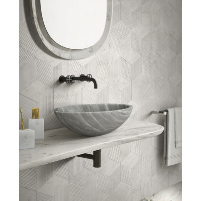 Lavabo circulaire, lavabo à vasque simple pour la salle de bain, maison