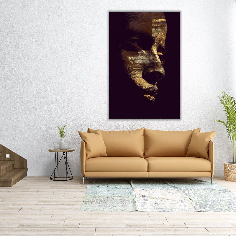 Gold Vision - reproduction d'art sur toile, H 18 po x l 12 po
