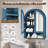 Wall Mounted Arched Cabinet With Mirrored Doors And Adjustable Shelves For Laundry Room