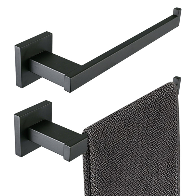 Anneau à serviette pour salle de bain, Nickel brossé