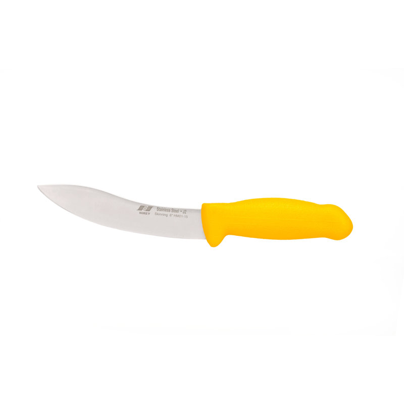 Master Grade 6” Skinning Butcher Knife, 12", Yellow