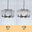 6-light Dimmable Drum Crystal Chandelier